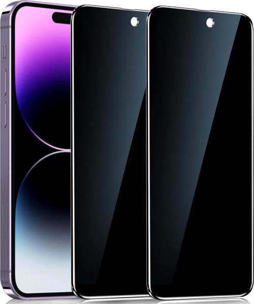 iPhone 15 Pro Max Uyumlu Gizlilik Filtreli Hayalet Ekran Koruyucu Cam(2 Adet)