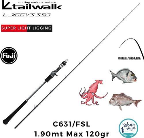 Tailwalk SSD L-Jiggys C631/FSL 1.90mt Max 120gr (S2P) Tetikli Light Jigging Kamış