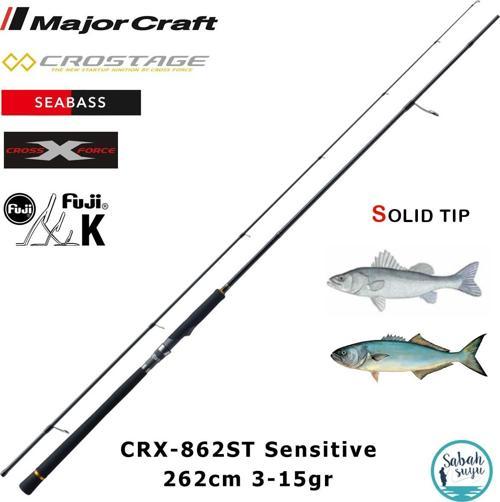Crostage CRX-862ST Seabass Solid 262cm 3-15gr (2P) Spin Kamış