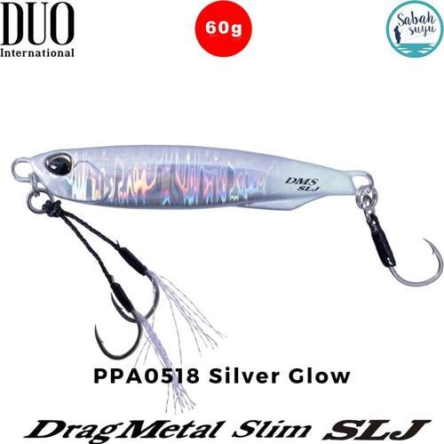 Drag Metal Slim SLJ Jig 60gr 84mm PPA0518 Silver Glow