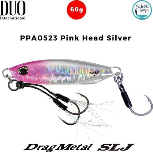 Drag Metal SLJ Jig 60gr 70mm PPA0523 Pink Head Silver