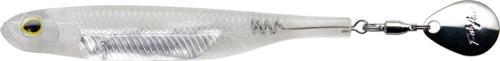 Flash J Spin Elastomer SW 10cm (4'') #100 Shirasu Silver Silikon Balık (3 Adet)