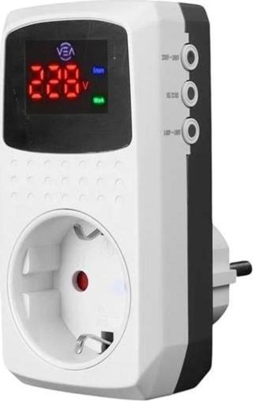 VE-22393 15A 3520W Göstergeli Akım Korumalı Priz Aşırı Yüksek Gerilim