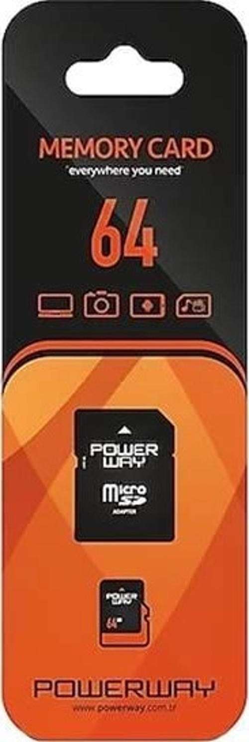 PWR-64 64 GB Micro SD Hafıza Kartı Class 10