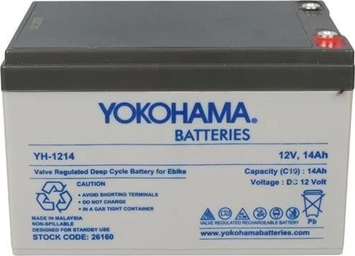 YH-121.4 12 Volt - 14 Amper Elektrikli Bisiklet Aküsü (150x95x98 mm)