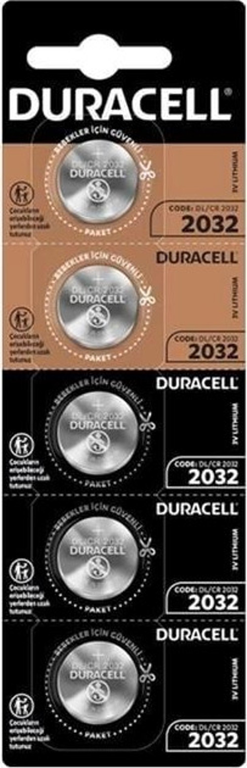 CR2032 Lityum Düğme Pil (5'li Paket)