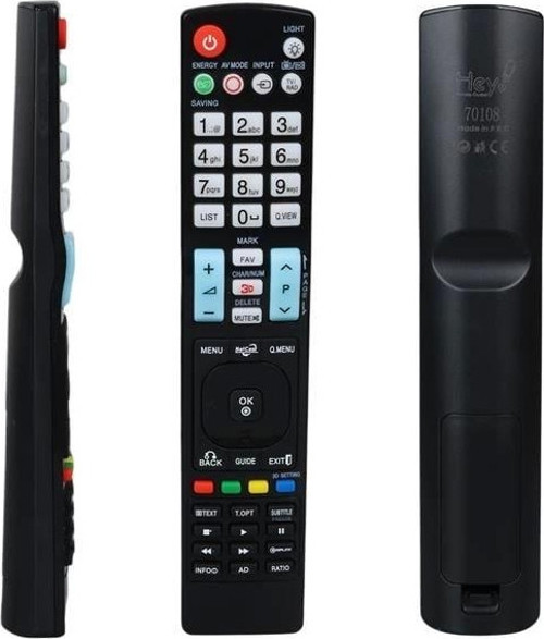RM-L999 Küçük Kalıp LG Netcast Tuşlu Yazısız Lcd Led TV Kumanda (Rc0999)