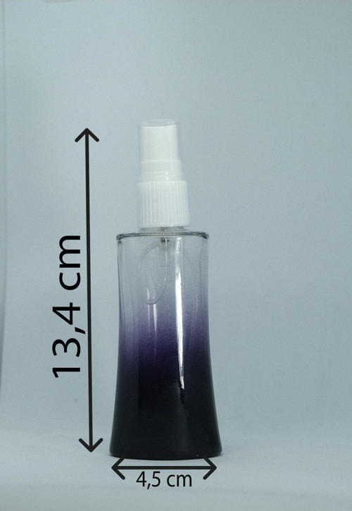 Boş Parfüm Şişesi 50 Ml (10 Adet) Şeffaf Kapaklı Siyah Eyfel (Tekrar Doldurulabilir) Boş Şişe