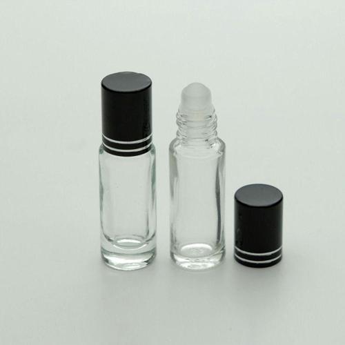 Parfüm Şişesi 5 Ml (3 Adet) Roll-On Gri Kapaklı Boş Şişe