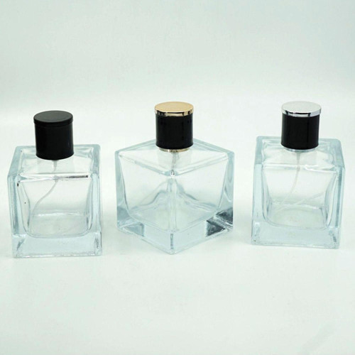 Kolay Kapama Aparatı Ve Boş Parfüm Şişesi 100 Ml (10 Adet) Şeffaf Küp Model (Aparat İle Kapatılan-Kolay Kapama) Boş Şişe