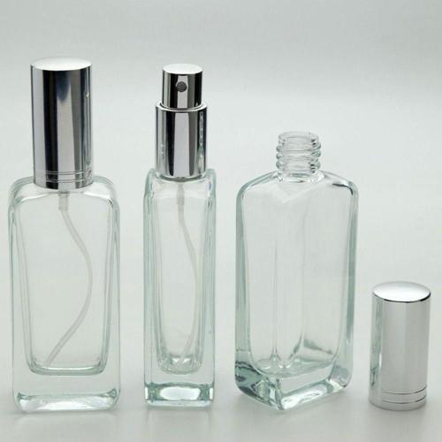 Boş Parfüm Şişesi 50 Ml (10 Adet) Gri Kapak Metal Valf Iphone (Tekrar Doldurulabilir) Boş Şişe