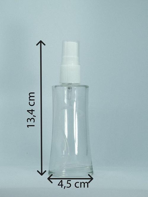 Boş Parfüm Şişesi 50 Ml (3 Adet) Şeffaf Kapaklı Eyfel (Tekrar Doldurulabilir) Boş Şişe