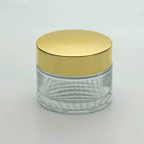 Krem Kavanozu 50 Ml (2 Adet) Şeffaf Sarı Kapaklı Kutu