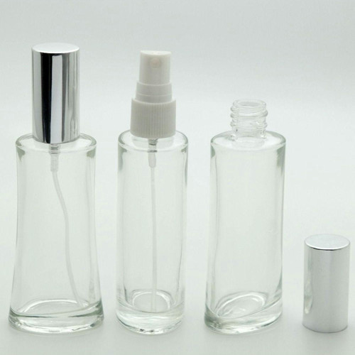 Boş Parfüm Şişesi 50 Ml (10 Adet) Gri Kapak Plastik Valf Eyfel (Tekrar Doldurulabilir) Boş Şişe