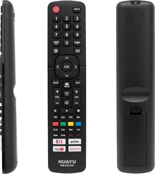 Hısense RM-HS1530 Netflıx- Youtube- Prıme Vıdeo- Google Play Tuşlu Unıversal Lcd-Led Tv Kumand