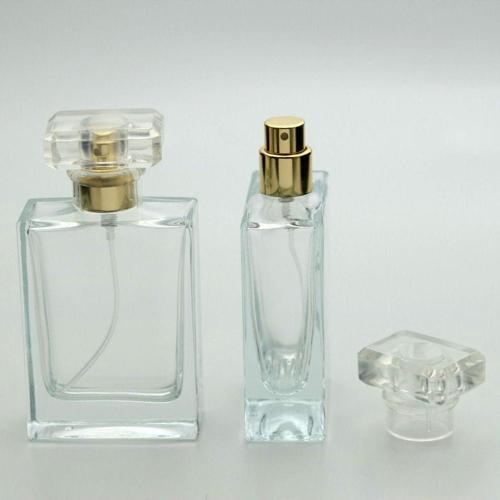 Parfüm Ve Kolonya Şişesi 50 Ml 2 Adet (Aparat İle Kapatılan) Dolgulu Özel Kolay Kapama Cam Şişe