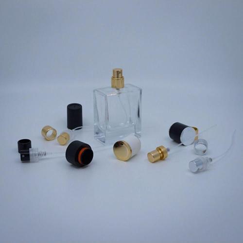 Boş Parfüm Şişesi 50 Ml (2 Adet) Küçük Kare (Aparat İle Kapatılan-Kolay Kapama) Boş Şişe