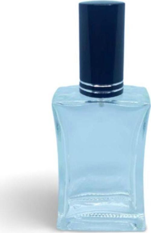 Siyah Kapak Metal Valf Iç Bükey (Tekrar Doldurulabilir) 50 Ml Boş Parfüm Şişesi 10 Adet