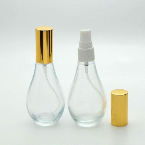 Boş Parfüm Şişesi 70 Ml (4 Adet) (Tekrar Doldurulabilir) Boş Ampul Şişe Sarı Kapak Plastik Valf