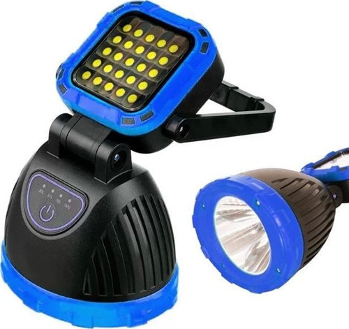 PM-8033B 6 Modlu EL Feneri Ve Işıldak Acil Durum Lambası 25 Cob Ledli Solar Şarjlı