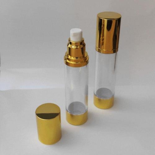 Losyon Ve Krem Şişesi 50 Ml 3 Adet (Tekrar Doldurulabilir) Parlak Airless Şişe