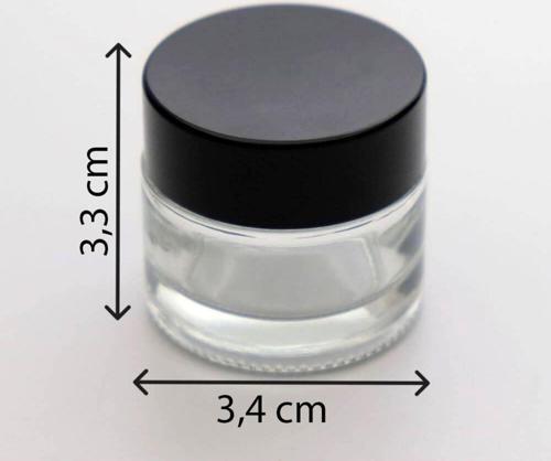 Krem Kavanozu 10 Ml (5 Adet) Boş Şeffaf Kutu