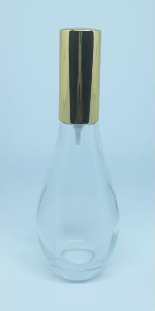 Parfüm Şişesi 70 Ml (6 Adet) (Tekrar Doldurulabilir) Boş Ampul Şişe Sarı Metal Valf Ve Kapak