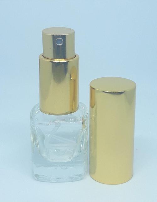 Parfüm Ve Kolonya Şişesi 5 Ml 10 Adet (Tekrar Doldurulabilir) Boş Cam Sarı Metal Sprey Şişe