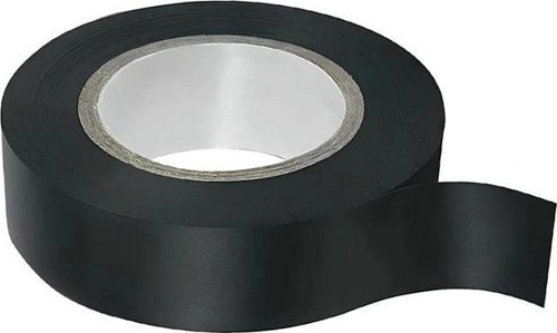 NO2133 19mm 25Yrd Vinil Alev Yürütmeyen İzole Bant 23 Metre Siyah Tekli