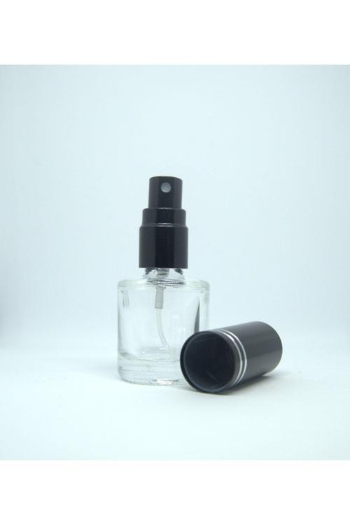 Parfüm Şişesi 7 Ml (5 Adet) (Tekrar Doldurulabilir) Siyah Metal Sprey Ve Kapak Boş