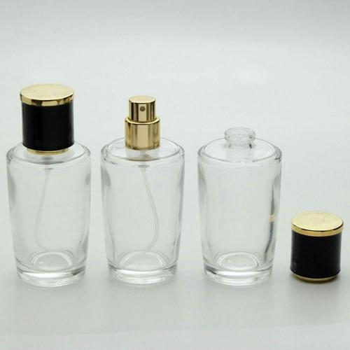 Parfüm Şişesi 50 Ml 3 Adet (Aparat İle Kapatılan) Konik Silindir Şişe Kolay Kapama