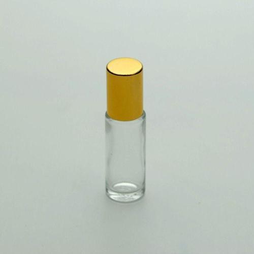 Boş Parfüm Şişesi 5 Ml (3 Adet) Roll-On Sarı Kapaklı Boş Şişe