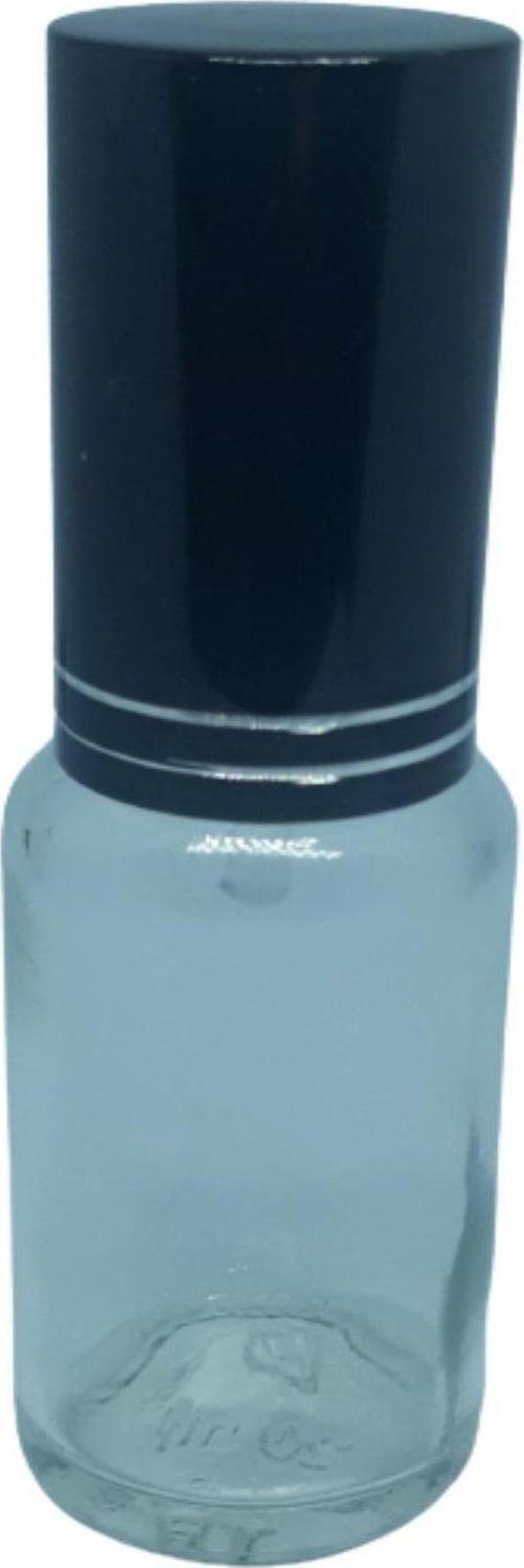 Parfüm Ve Kolonya Şişesi 50 Ml 5 Adet (Tekrar Doldurulabilir) Siyah Kapak Boş Plastik