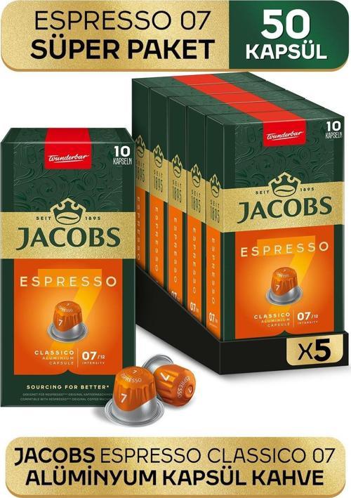 Espresso 7 Classico Nespresso Uyumlu Kapsül Kahve 10lu x 5 Adet