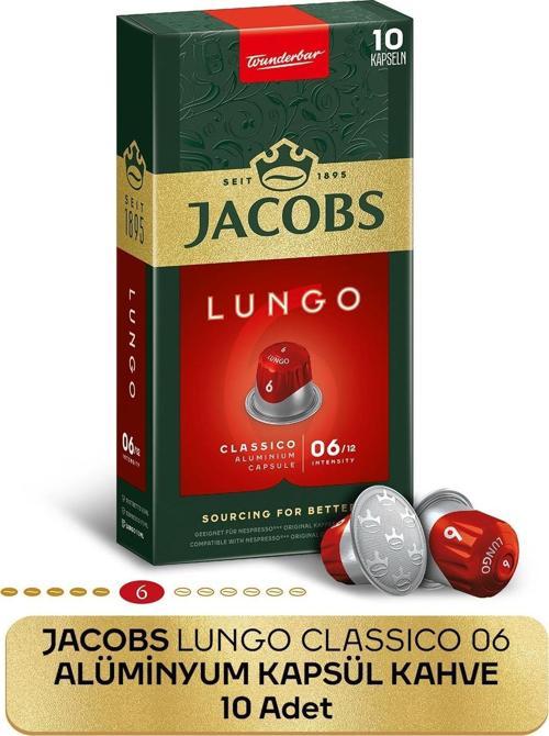Lungo 6 Classic Nespresso Uyumlu Kapsül Kahve 10 lu