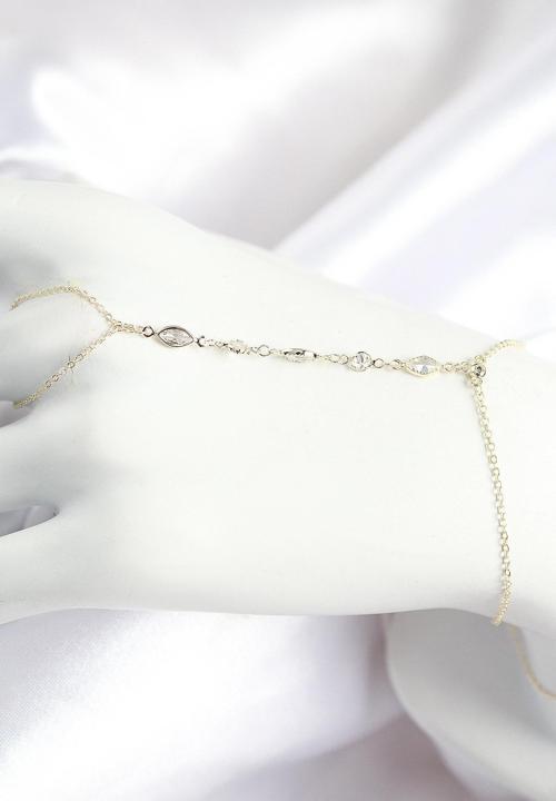 Pirinç Zirkon Taşlı Y Model Gold Renk Kadın Şahmeran
