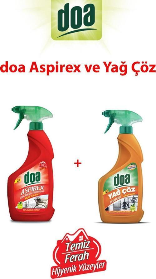 Lissehome Doa Yağ Çöz Ve Aspirex Çok Amaçlı Temizleyici