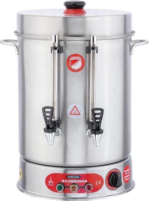 Ses İkazlı Metal Musluklu Çay Makinesi 80 Bardak