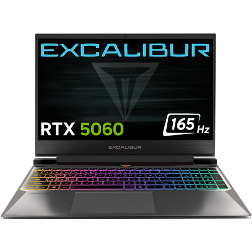 Excalibur G870 Series 2 Intel Core 7-240H 32GB 1TB 8GB RTX5060 165HZ 15.6" W11H Gaming Laptop G870.240H-DF60A-C