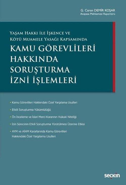 Kamu Görevlileri Hakkında Soruşturma İzni İşlemleri