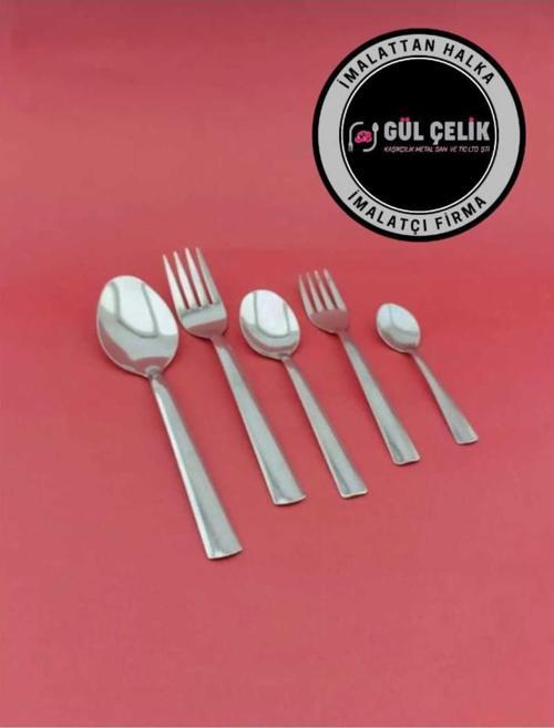 Çatal Kaşık Seti 6 Kişilik 30 Parça 18/0 Kalite 1Mm