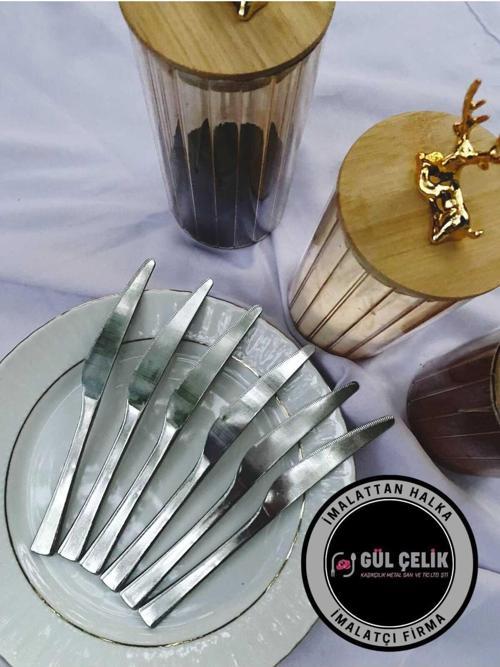 Yemek Bıçağı 3 Mm 12 Parça 12 Kişilik 18/0 Kalite