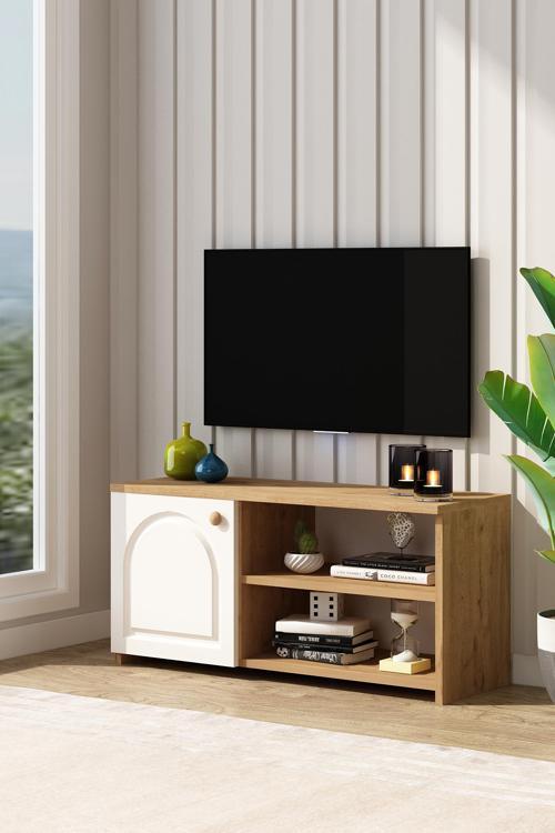 Tika Tv Ünitesi Mebran Kapaklı SepetBeyaz