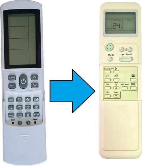 İnverter Klima İle Uyumlu Kumanda-Resimde Sağdaki Gönderilir