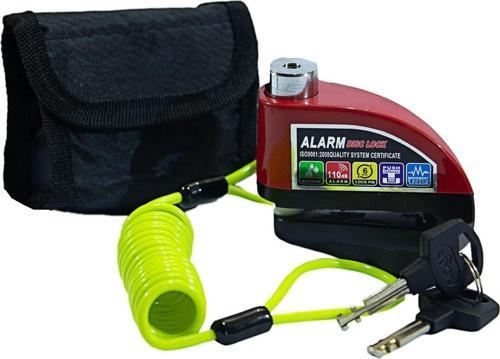 DİSK KİLİT HSB125 KIRMIZI ALARMLI KABLOLU