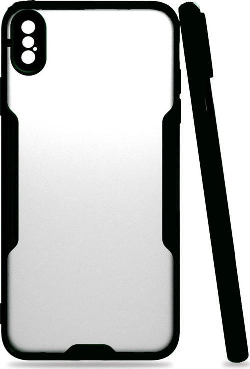 iPhone XS Max Kılıf Platin Silikon - Siyah
