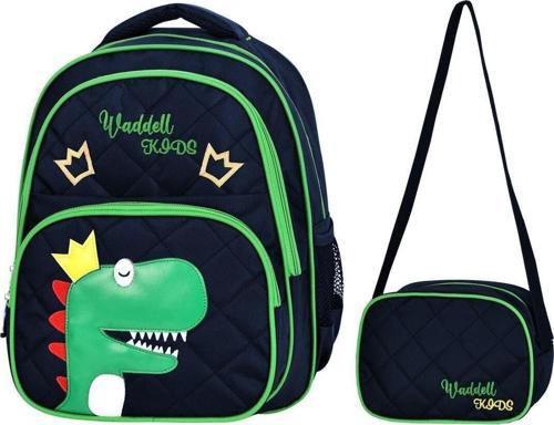 Dinazor Desenli İlkokul Sırt Ve Beslenme Çantası