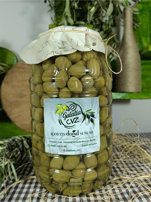 Aydın Yöresi Memecik Cinsi Sofralık Tatlandırılmış Kırma Zeytin (2 Kg)