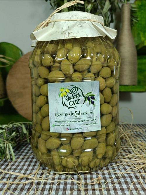 Aydın Yöresi Memecik Cinsi Sofralık Tatlandırılmış Kırma Zeytin (3 Kg)