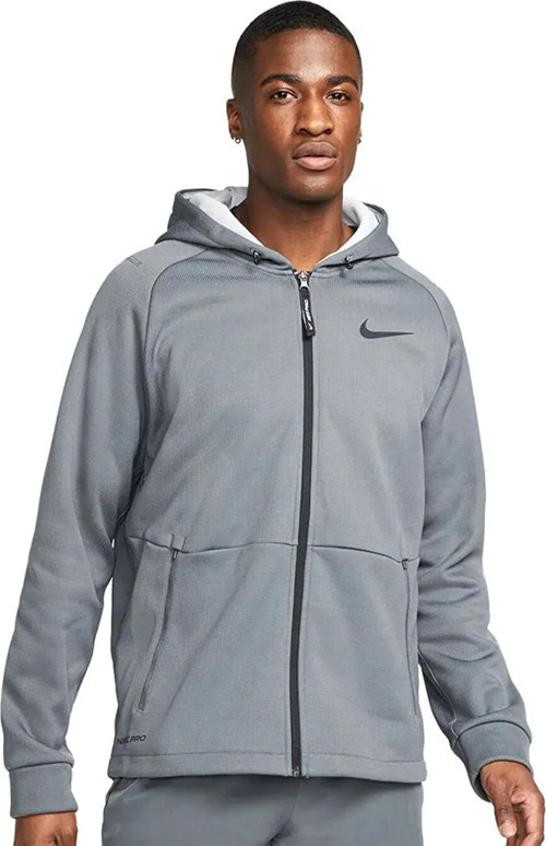 Pro Terma Fit Sphere Full Zip Men's Hoodie Erkek Kapüşonlu Terma Fit Sweatshirt Gri
